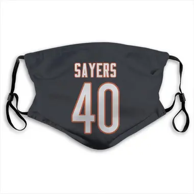 Chicago Bears Gale Sayers Jersey Name and Number Face Mask - Navy Blue