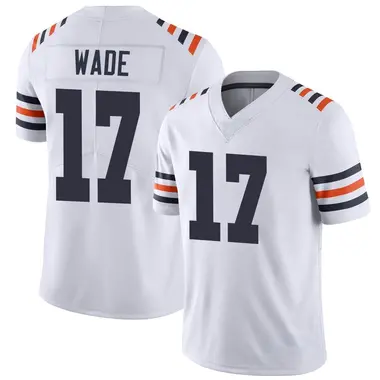 Men's Nike Chicago Bears Barrington Wade Alternate Classic Vapor Jersey - White Limited