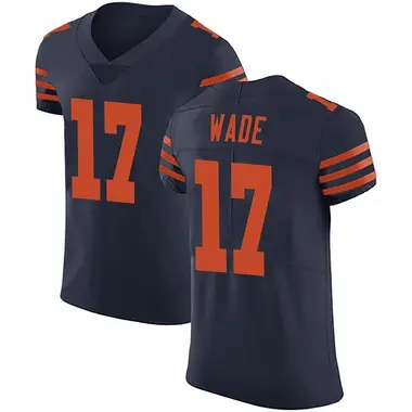 Men's Nike Chicago Bears Barrington Wade Alternate Vapor Untouchable Jersey - Navy Blue Elite