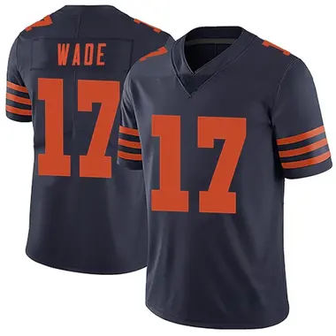 Men's Nike Chicago Bears Barrington Wade Alternate Vapor Untouchable Jersey - Navy Blue Limited