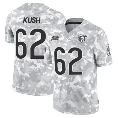 Men's Nike Chicago Bears Eric Kush 2024 Salute to Service Jersey - Arctic Camo Limited