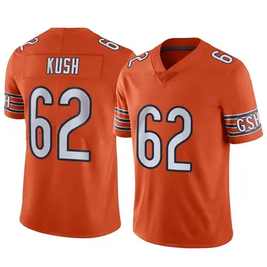 Men's Nike Chicago Bears Eric Kush Alternate Vapor Jersey - Orange Limited