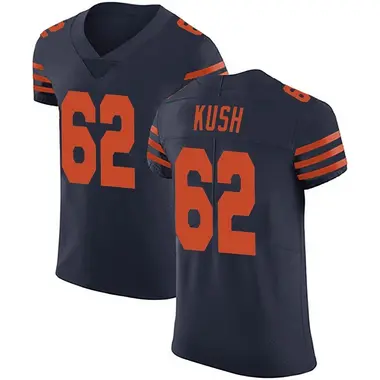 Men's Nike Chicago Bears Eric Kush Alternate Vapor Untouchable Jersey - Navy Blue Elite