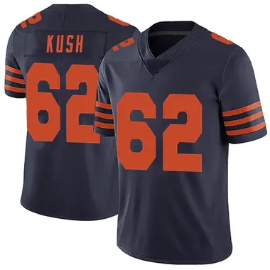 Men's Nike Chicago Bears Eric Kush Alternate Vapor Untouchable Jersey - Navy Blue Limited