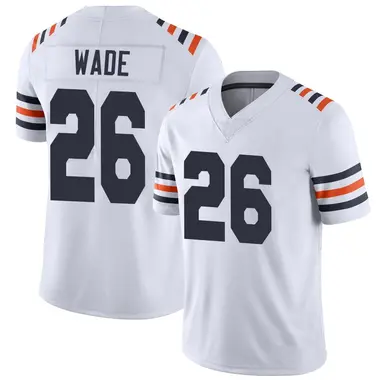 Men's Nike Chicago Bears Shaun Wade Alternate Classic Vapor Jersey - White Limited