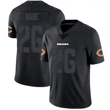 Men's Nike Chicago Bears Shaun Wade Jersey - Black Impact Limited