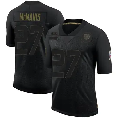 Men's Nike Chicago Bears Sherrick McManis 2020 Salute To Service Jersey - Black Limited