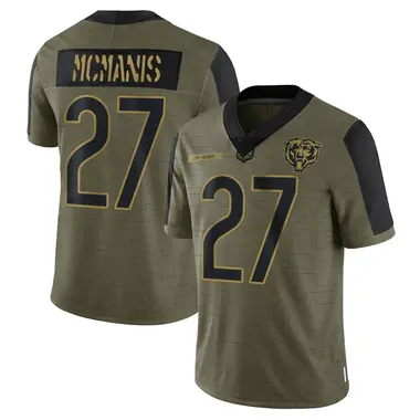 Men's Nike Chicago Bears Sherrick McManis 2021 Salute To Service Jersey - Olive Limited