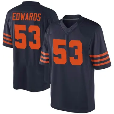 Men's Nike Chicago Bears T.J. Edwards Alternate Jersey - Navy Blue Game