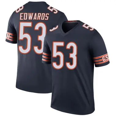 Men's Nike Chicago Bears T.J. Edwards Color Rush Jersey - Navy Legend