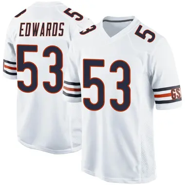 Men's Nike Chicago Bears T.J. Edwards Jersey - White Game