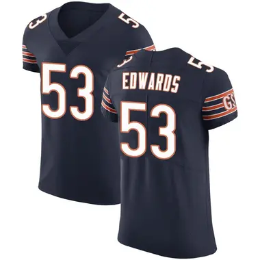 Men's Nike Chicago Bears T.J. Edwards Team Color Vapor Untouchable Jersey - Navy Elite