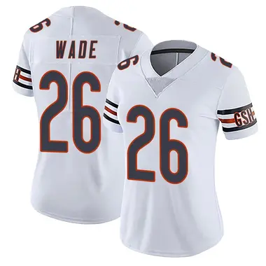 Women's Nike Chicago Bears Shaun Wade Vapor Untouchable Jersey - White Limited
