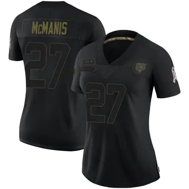 Women's Nike Chicago Bears Sherrick McManis 2020 Salute To Service Jersey - Black Limited