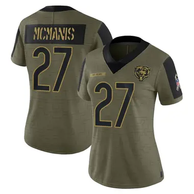 Women's Nike Chicago Bears Sherrick McManis 2021 Salute To Service Jersey - Olive Limited