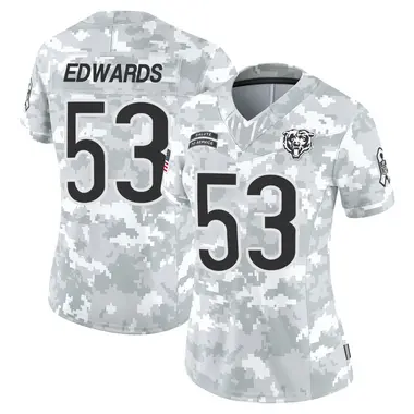 Women's Nike Chicago Bears T.J. Edwards 2024 Salute to Service Jersey - Arctic Camo Limited