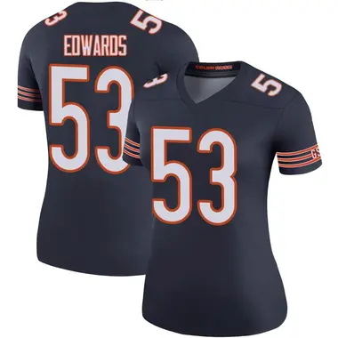 Women's Nike Chicago Bears T.J. Edwards Color Rush Jersey - Navy Legend