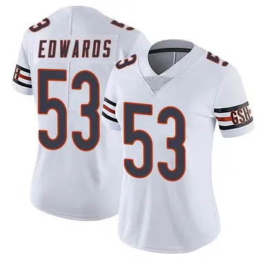 Women's Nike Chicago Bears T.J. Edwards Vapor Untouchable Jersey - White Limited