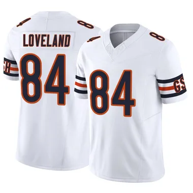 Youth Nike Chicago Bears Colston Loveland Vapor F.U.S.E. Jersey - White Limited