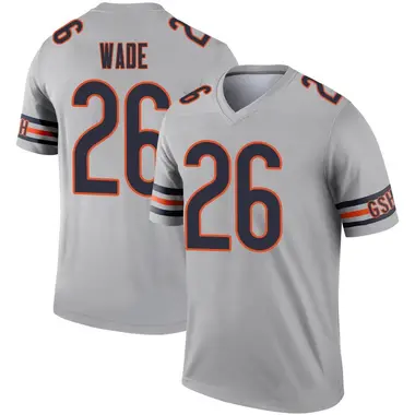 Youth Nike Chicago Bears Shaun Wade Inverted Silver Jersey - Legend